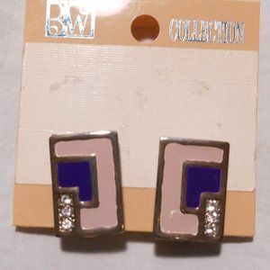 DESIGNER Multi color CLIP-ON EARRING